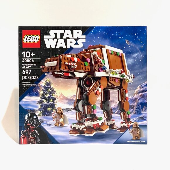 LEGO 40806 Gingerbread AT-AT with Vader Minifigure New Sealed NIB in Hand - Picture 1 of 15